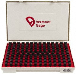 Vermont Gage 901200700 Class ZZ Plug Gage Set 0.626 to 0.75" Range, 125 Pc