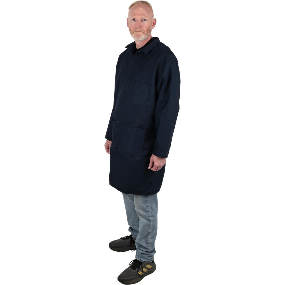 PRO-SAFE PS-850PCN-L Size L Navy Blue Lab Coat
