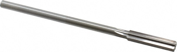 Alvord Polk 00158 Chucking Reamer 13/32" Dia, 7" OAL, 1-3/4" Flute Length, Straight Flute, Straight-Cylindrical Shank, HSS