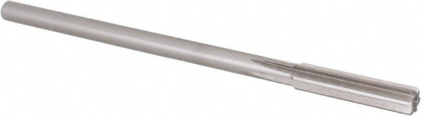 Alvord Polk 00137 Chucking Reamer Letter Q, 6" OAL, 1-1/2" Flute Length, Straight Flute, Straight-Cylindrical Shank, HSS