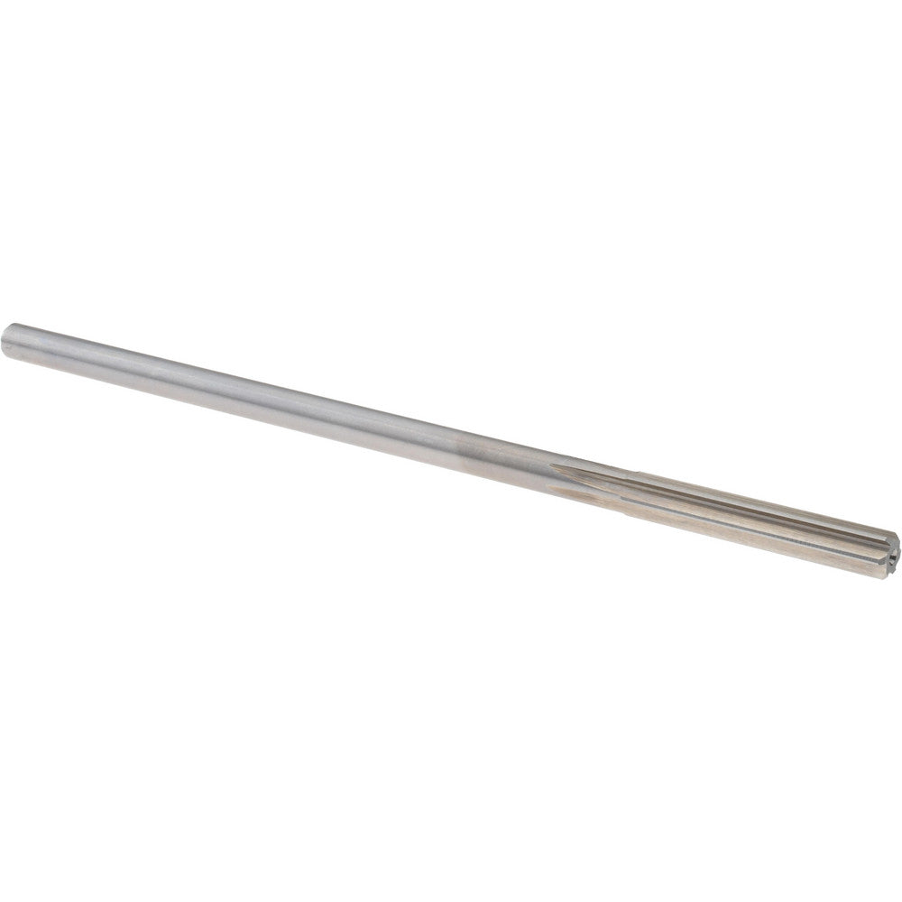 Alvord Polk 00110 Chucking Reamer 0.2495" Dia, 6" OAL, 1-1/2" Flute Length, Straight Flute, Straight-Cylindrical Shank, HSS