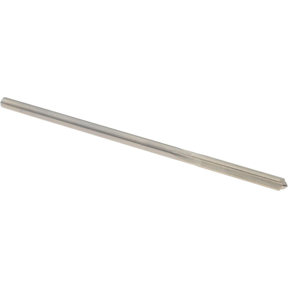Alvord Polk 00053 Chucking Reamer 0.1240" Dia, 3-1/2" OAL, 7/8" Flute Length, Straight Flute, Straight-Cylindrical Shank, HSS