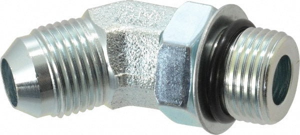 Eaton 2061-8-8S Steel Flared Tube 45 Deg Straight Thread Elbow 1/2" OD, 37 deg Flared Angle