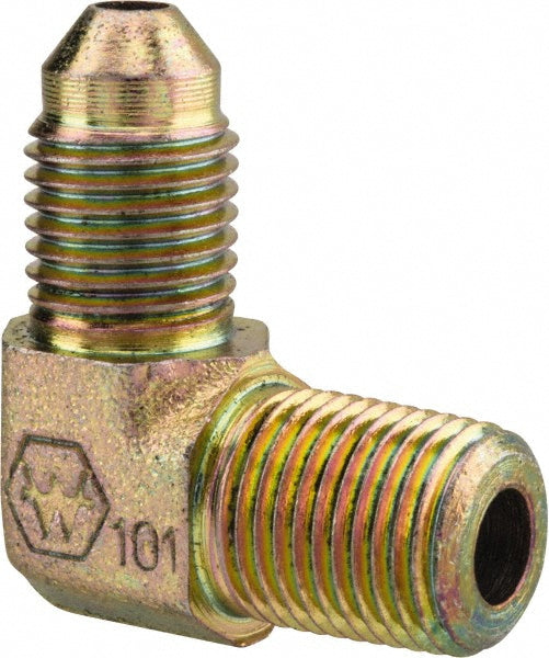 Eaton 2024-2-3S Steel Flared Tube 90 Deg Male Elbow 3/16" OD, 37 deg Flared Angle