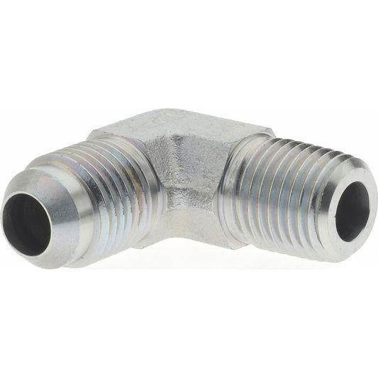 Eaton 2024-4-6S Steel Flared Tube 90 Deg Male Elbow 3/8" OD, 37 deg Flared Angle
