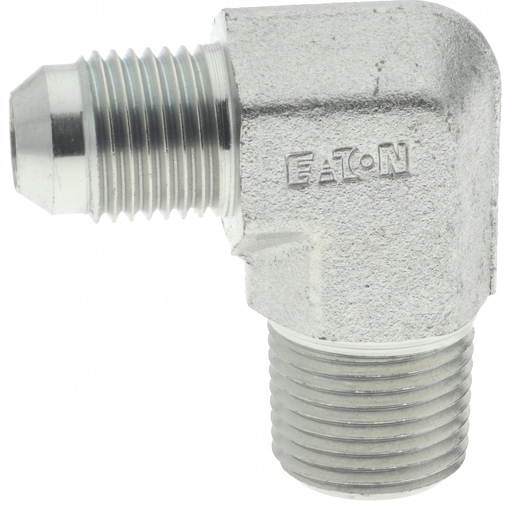 Eaton 2024-6-6S Steel Flared Tube 90 Deg Male Elbow 3/8" OD, 37 deg Flared Angle