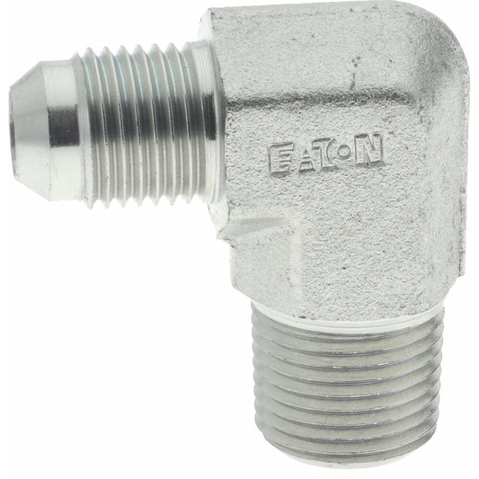 Eaton 2024-6-6S Steel Flared Tube 90 Deg Male Elbow 3/8" OD, 37 deg Flared Angle