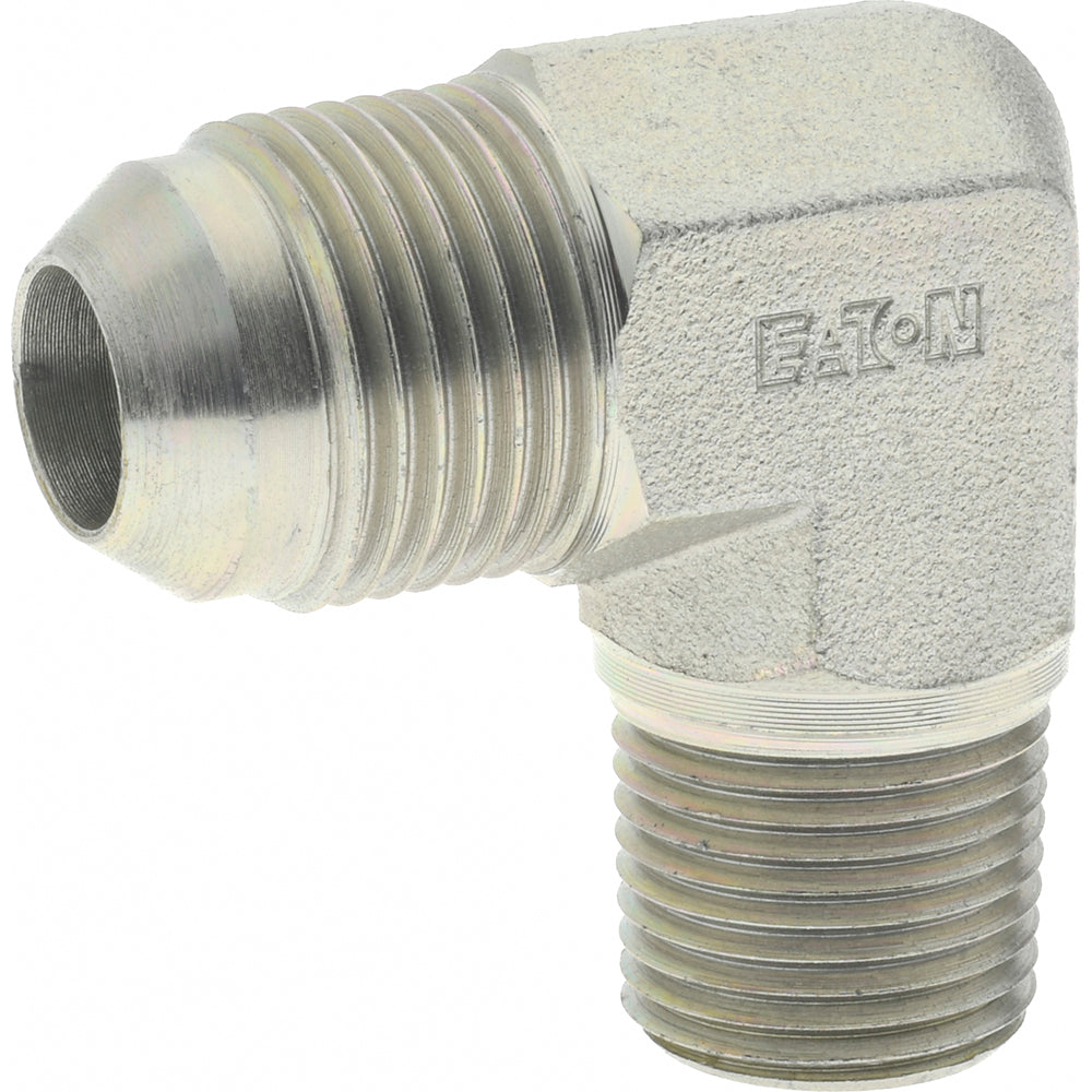 Eaton 2024-6-8S Steel Flared Tube 90 Deg Male Elbow 1/2" OD, 37 deg Flared Angle