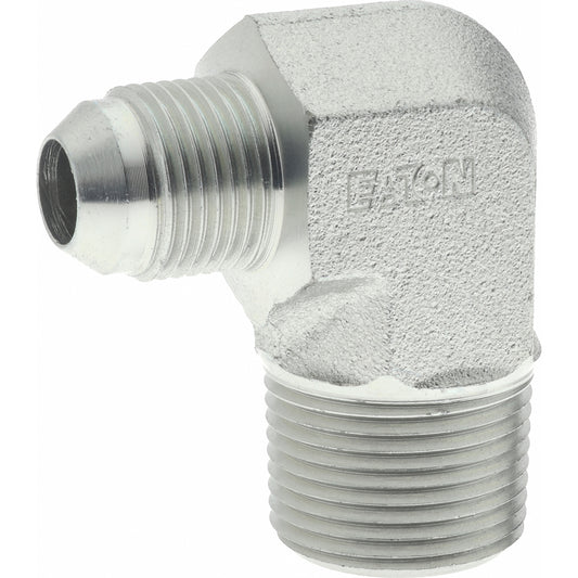 Eaton 2024-12-8S Steel Flared Tube 90 Deg Male Elbow 1/2" OD, 37 deg Flared Angle