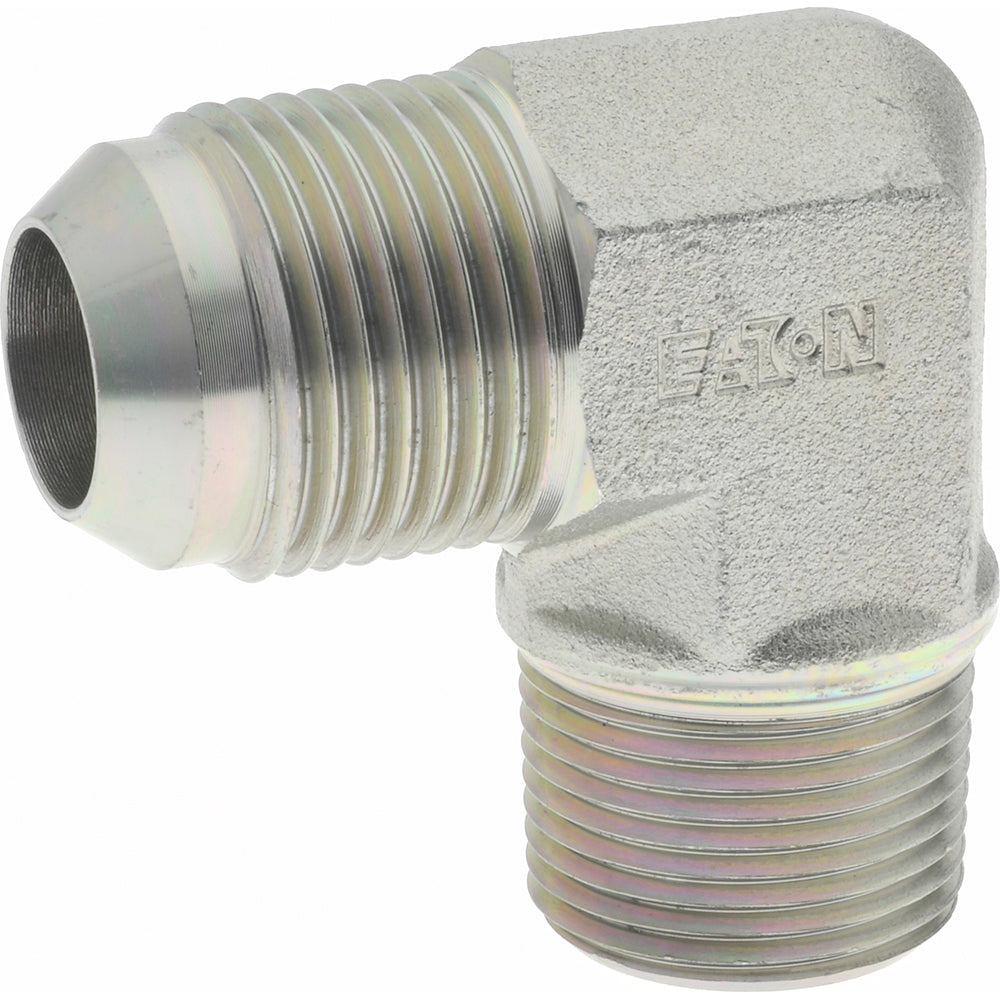 Eaton 2024-12-12S Steel Flared Tube 90 Deg Male Elbow 3/4" OD, 37 deg Flared Angle