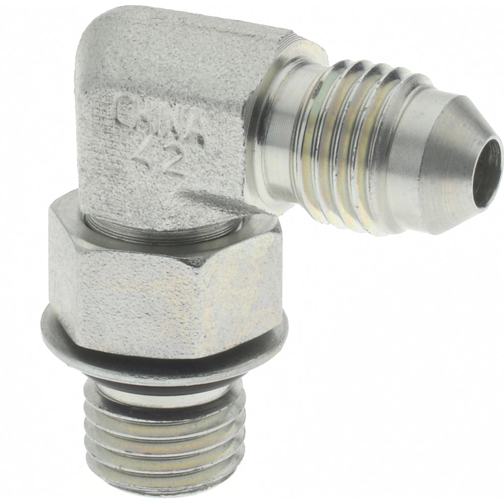 Eaton 2062-4-4S Steel Flared Tube 90 Deg Straight Thread Elbow 1/4" OD, 37 deg Flared Angle