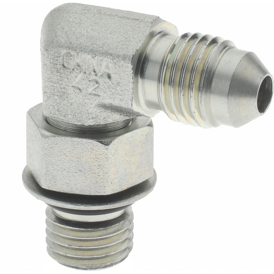 Eaton 2062-4-4S Steel Flared Tube 90 Deg Straight Thread Elbow 1/4" OD, 37 deg Flared Angle