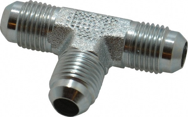 Eaton 2033-6-6S Steel Flared Tube Union Tee 3/8" OD, 9/16-18 Thread, 37 deg Flared Angle