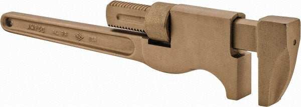 Ampco W-1150 Monkey Pipe Wrench 4-1/8" Max, 21" OAL, Aluminum Bronze