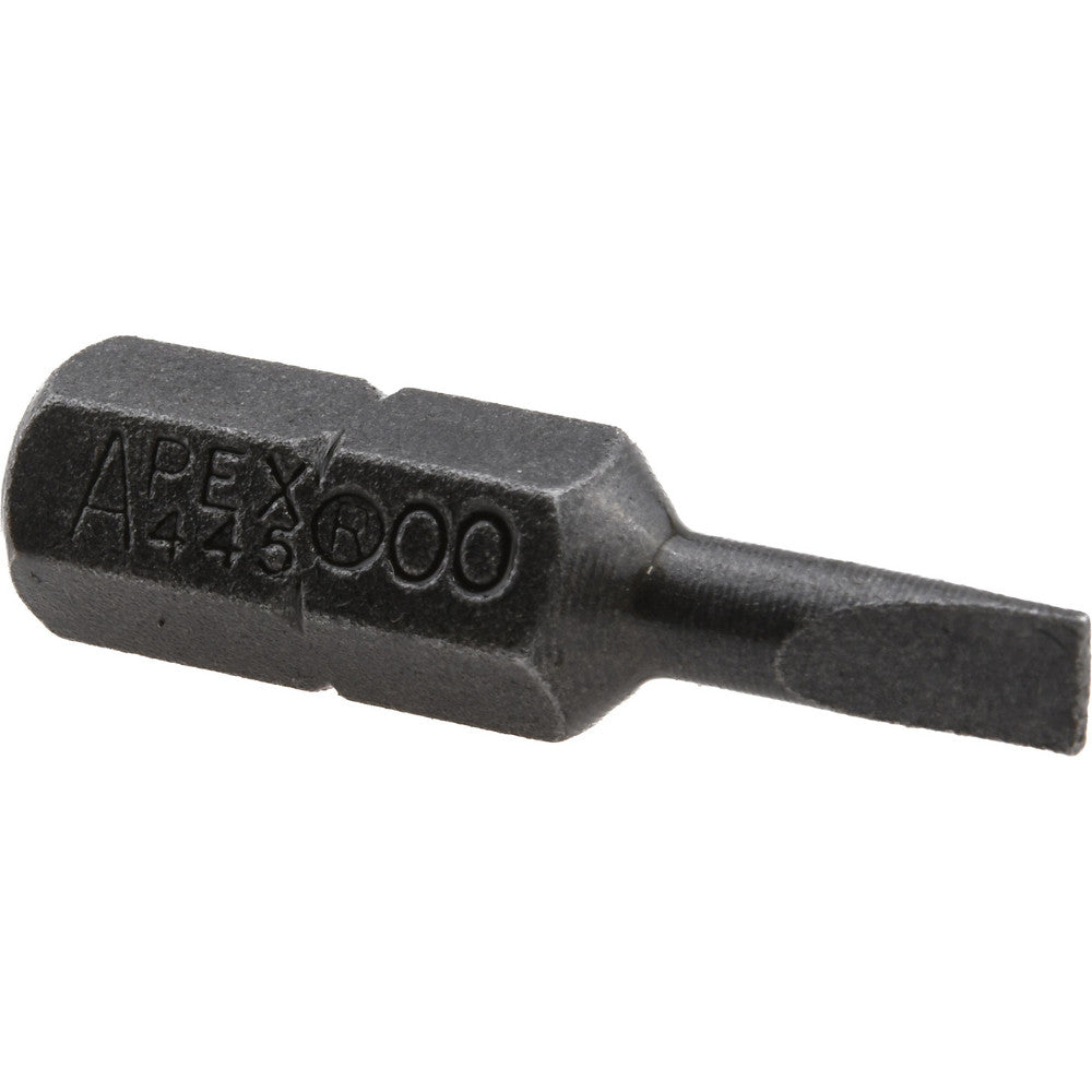Apex 445-00X 0.138" x 0.025" Blade, 1/4" Drive Slotted Screwdriver Bit