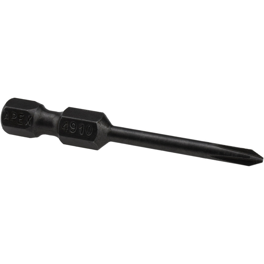 Apex 4910X Power Screwdriver Bit #0 Phillips, #0 Speciality Point Size, 1/4" Hex Drive