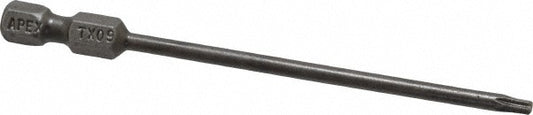 Apex 49-B-TX-09 Power Screwdriver Bit T9 Torx, 1/4" Hex Drive