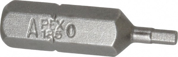 Apex 185-0X Hex Screwdriver Insert Bit 1/4" Drive, 5/64" Hex, 1" OAL