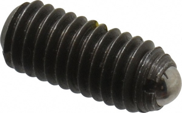 Gibraltar MSW10-4B-PT-G Threaded Ball Plunger M6 x 1, 0.137" Ball Dia, 0.551" Body Length, 0.039" Max Ball Reach