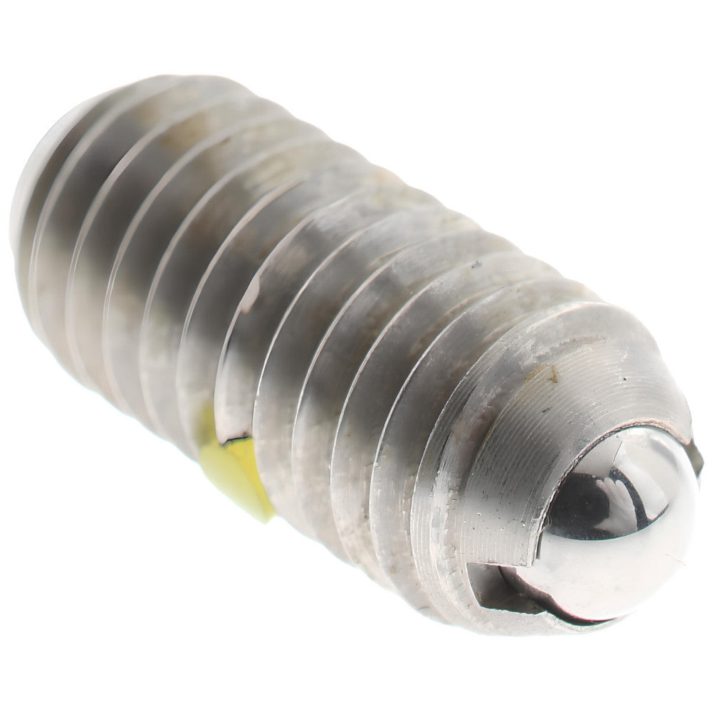 Gibraltar MSSW10-4B-PT-G Threaded Ball Plunger M6 x 1, 0.137" Ball Dia, 0.551" Body Length, 0.039" Max Ball Reach