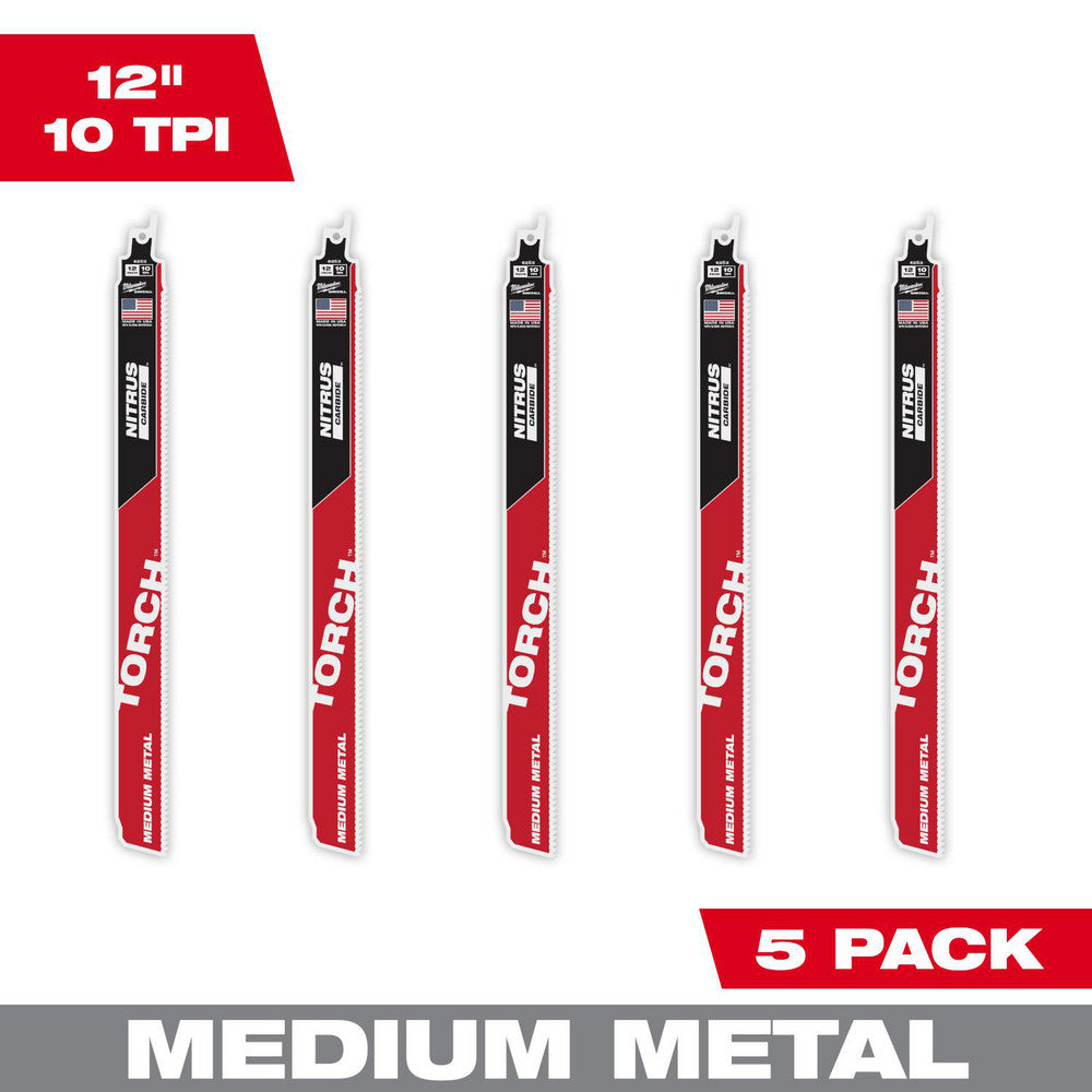 Milwaukee Tool 48-00-6553 Reciprocating Saw Blades Blade Material Carbide  Blade Length (Inch) 12  Blade Width (Inch) 1  Teeth Per Inch 10  Blade Thickness (Decimal Inch) 0.0500  Profile Shape Straight