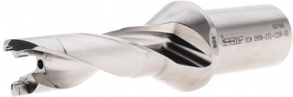 Iscar 3202817 Replaceable-Tip Drill 0.906 to 0.941" Dia, 2.72" Max Depth, 1-1/4" Straight-Cylindrical Shank