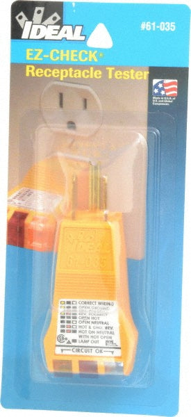 Ideal 61-035 120 VAC Max Voltage, Receptacle Tester