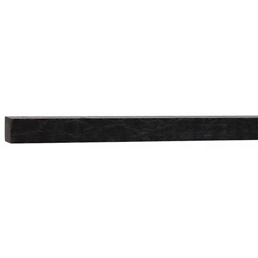 USA Industrials BULK-PS-ACB-1051 Plastic Bar Acetal, 1/2" Thick, 48" Long, Black