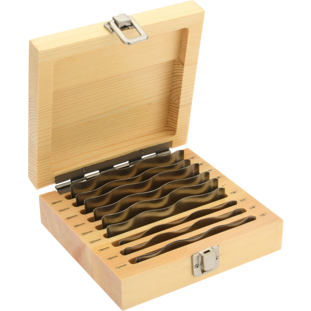 SPI 98-430-2 Wavy Parallel Sets Length (Inch) 4-5/16  Maximum Height (Inch) 1-1/2  Thickness (Decimal Inch) 0.0120  Material Steel Steel  Parallelism (Decimal Inch) 0.0002  Number of Pieces 18 18