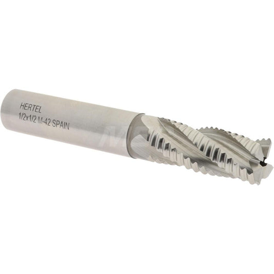 Hertel 06821672 Roughing End Mill 1/2" Dia, 4 Flute, Single End, Cobalt