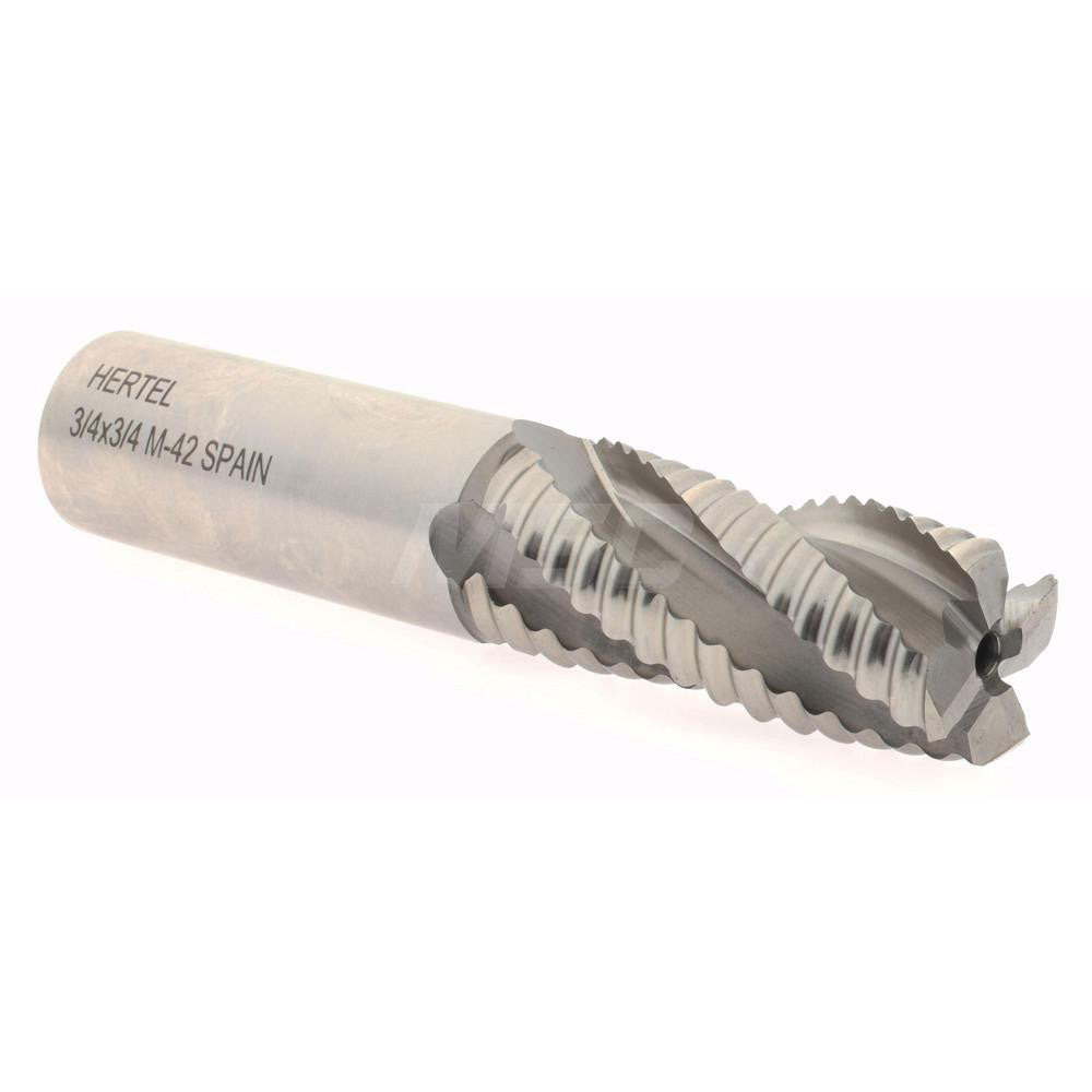 Hertel 06821698 Roughing End Mill 3/4" Dia, 4 Flute, Single End, Cobalt