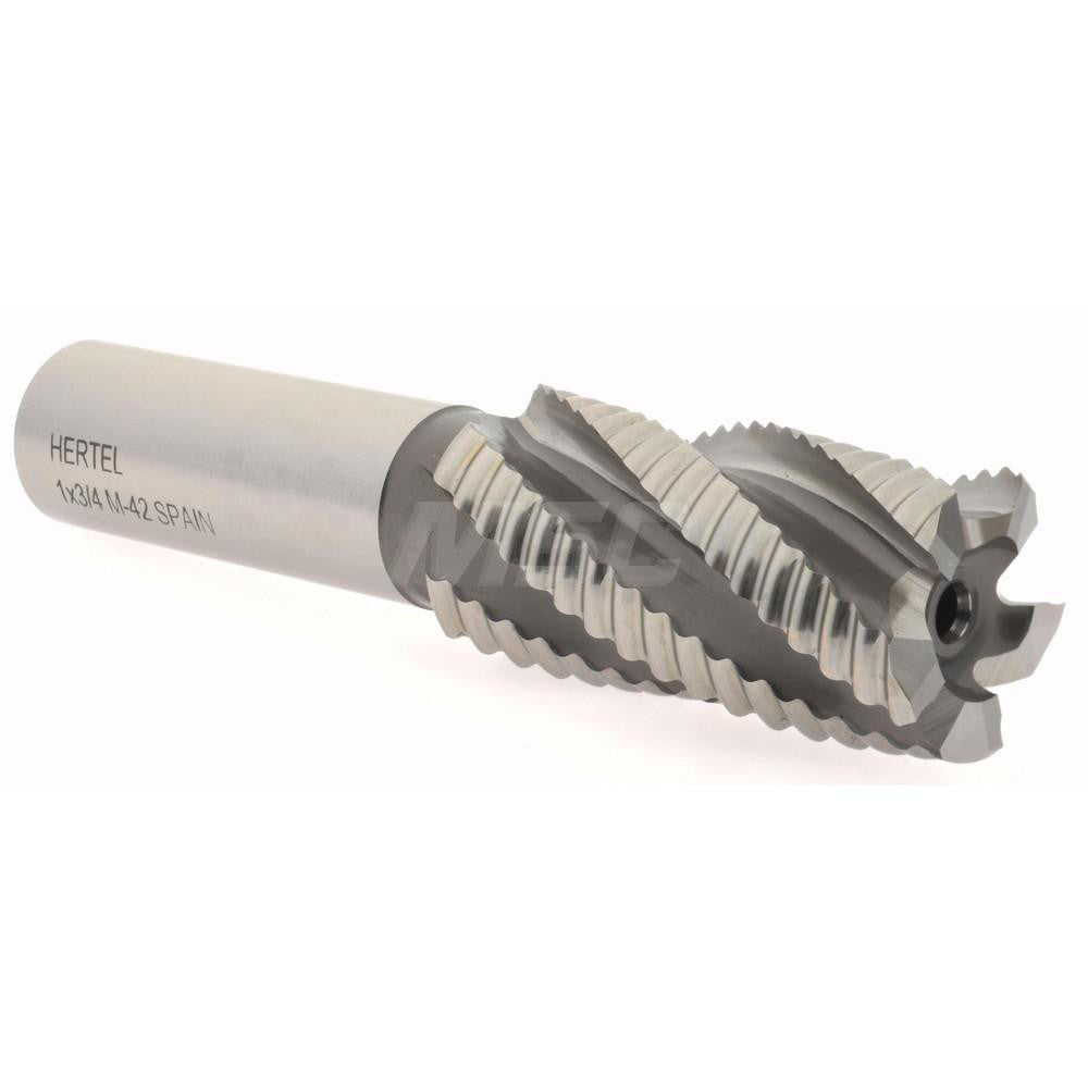 Hertel 06821714 Roughing End Mill 1" Dia, 5 Flute, Single End, Cobalt