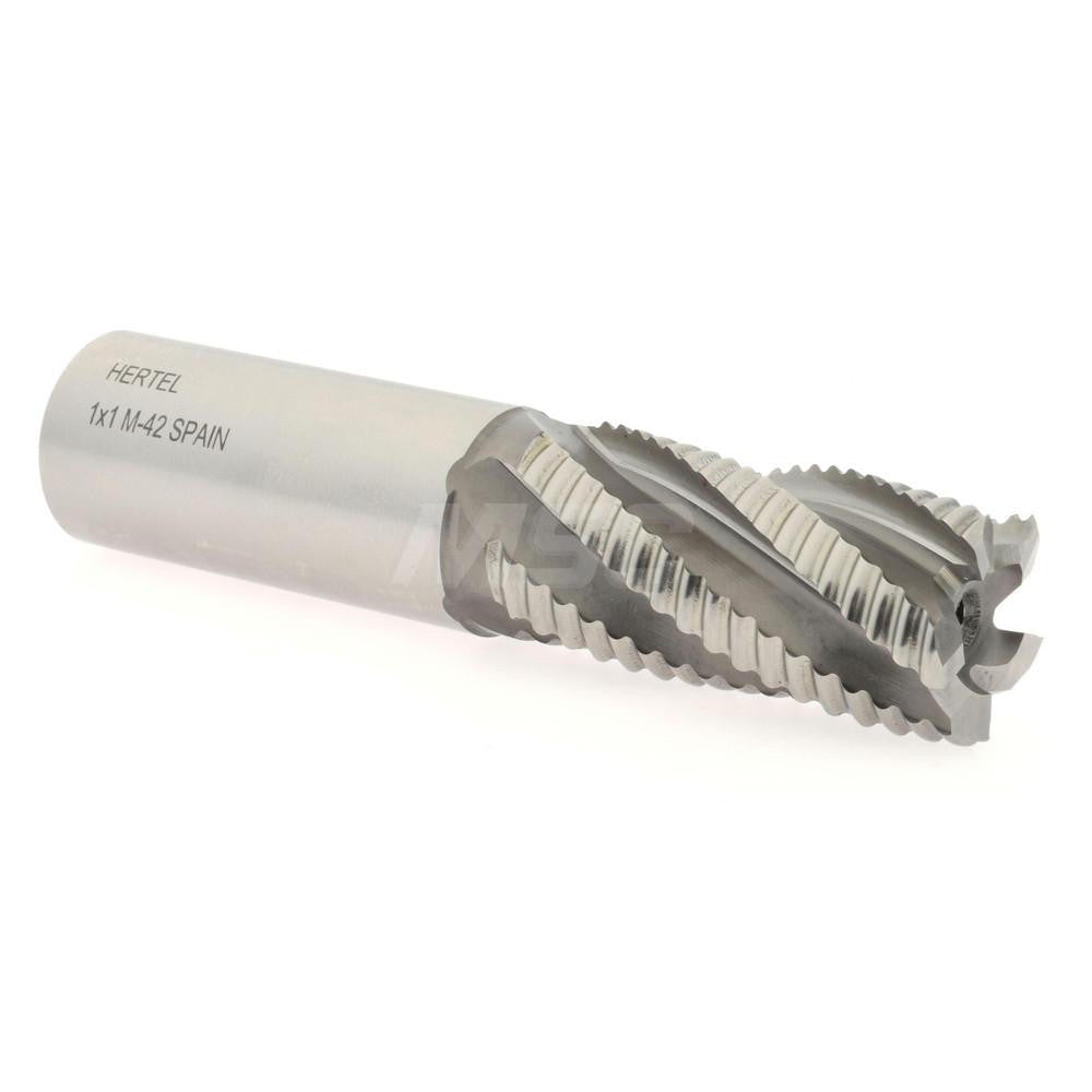 Hertel 06821722 Roughing End Mill 1" Dia, 5 Flute, Single End, Cobalt