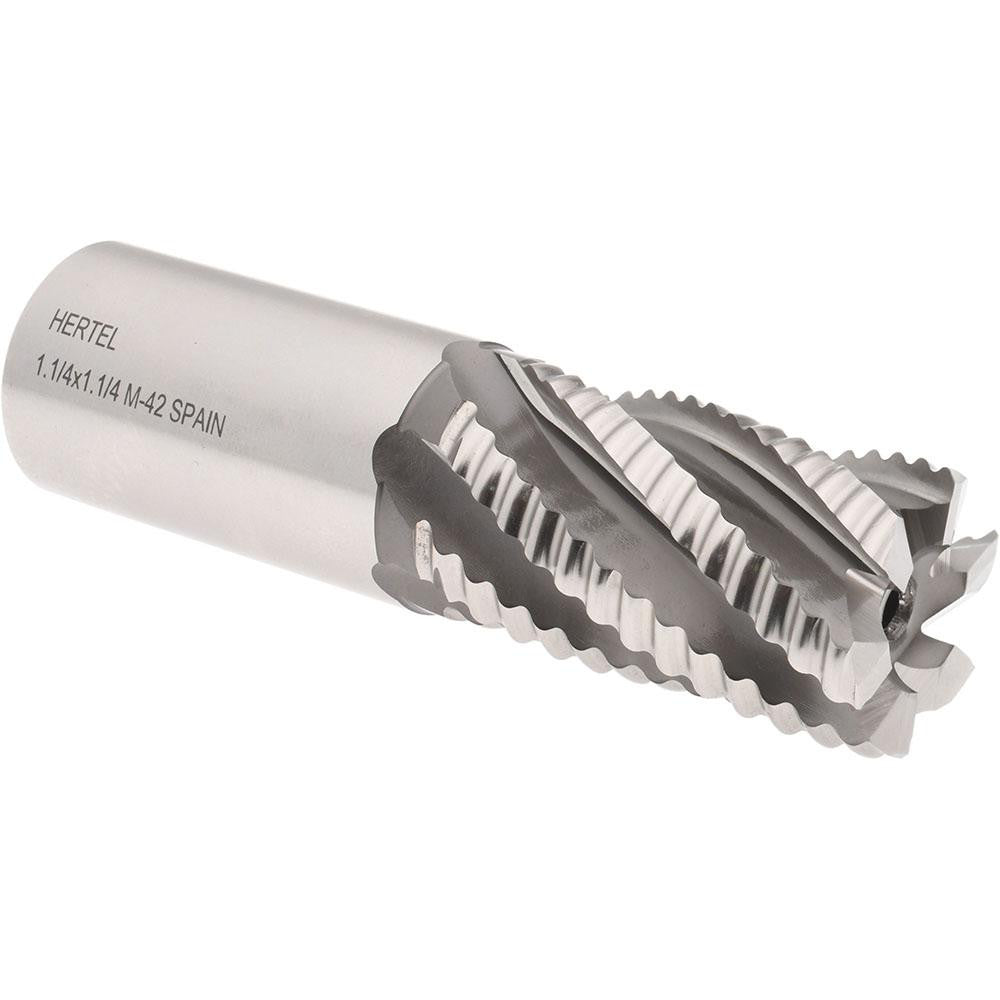 Hertel 06821748 Roughing End Mill 1-1/4" Dia, 6 Flute, Single End, Cobalt