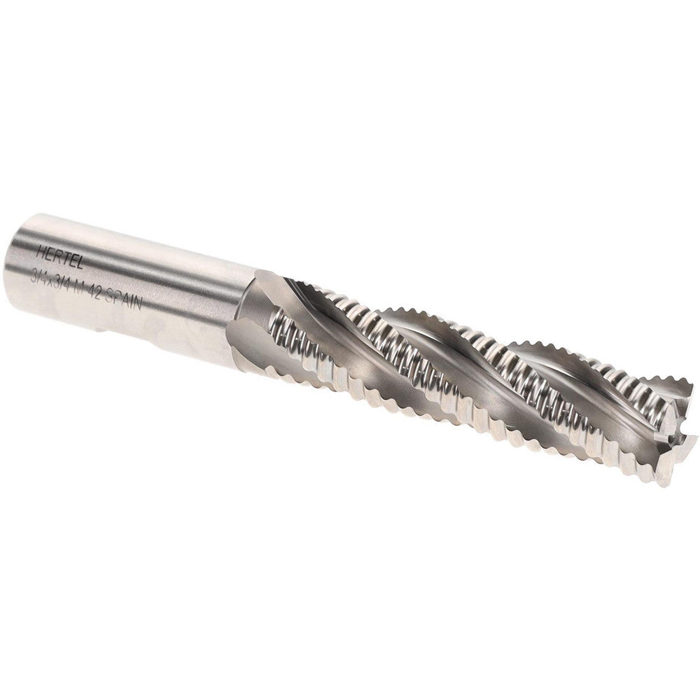Hertel 06821813 Roughing End Mill 3/4" Dia, 4 Flute, Single End, Cobalt