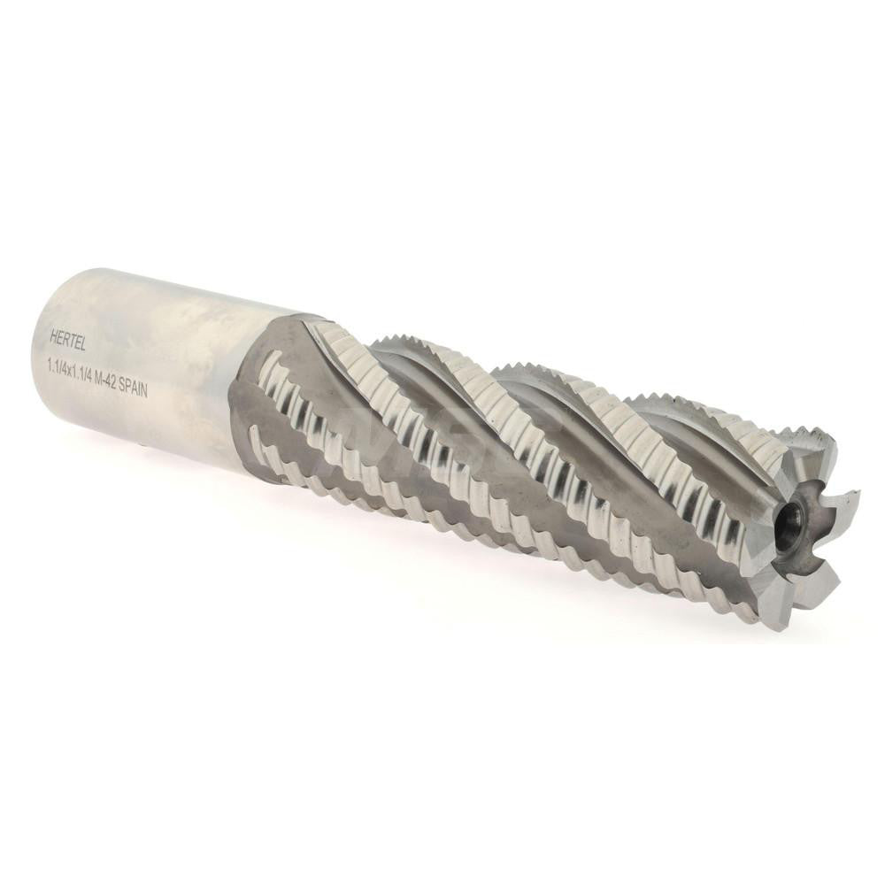 Hertel 06821839 Roughing End Mill 1-1/4" Dia, 6 Flute, Single End, Cobalt