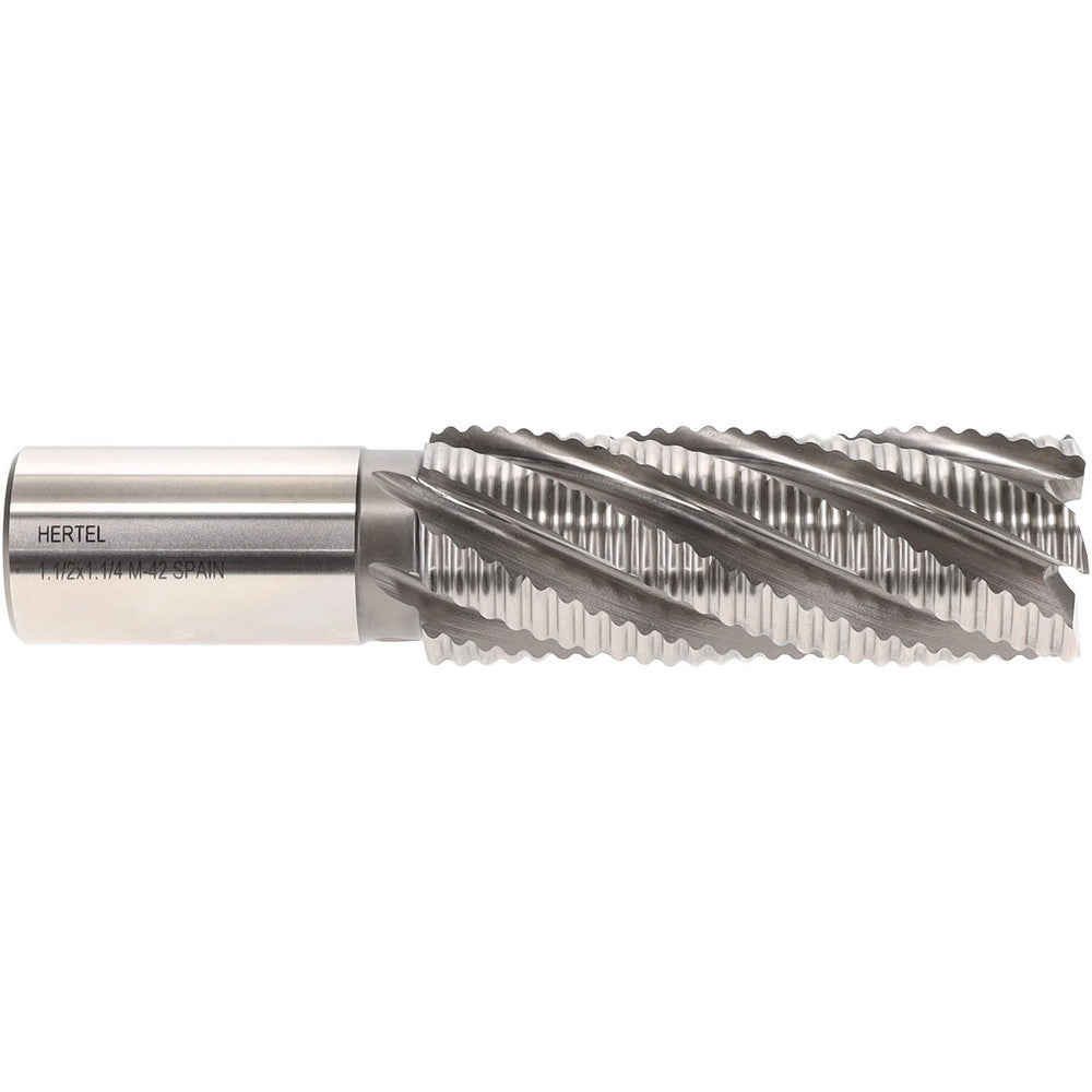 Hertel 06821847 Roughing End Mill 1-1/2" Dia, 6 Flute, Single End, Cobalt