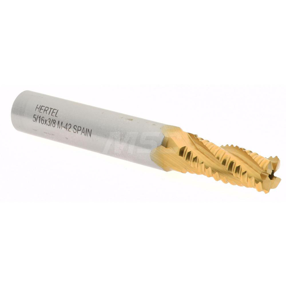 Hertel 06821987 Roughing End Mill 5/16" Dia, 4 Flute, Single End, Cobalt