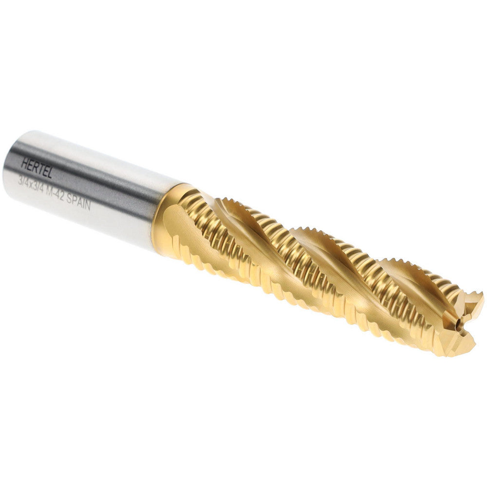 Hertel 06822126 Roughing End Mill 3/4" Dia, 4 Flute, Single End, Cobalt
