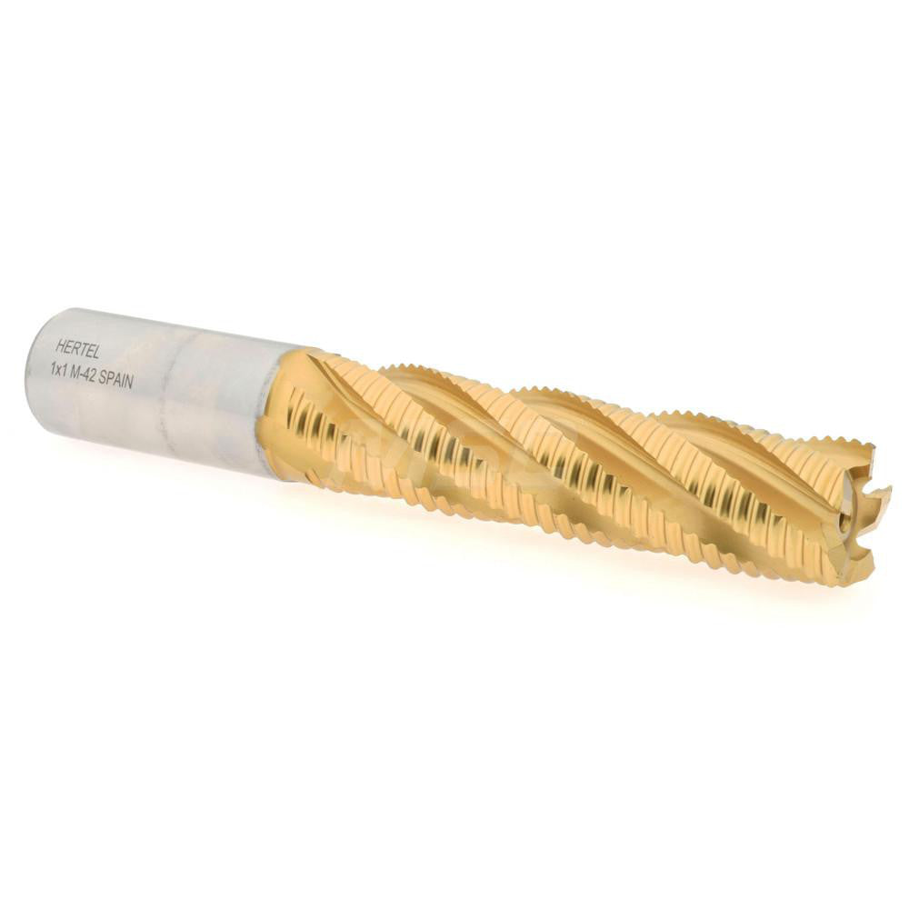 Hertel 06822134 Roughing End Mill 1" Dia, 5 Flute, Single End, Cobalt