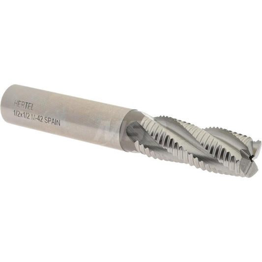 Hertel 06822282 Roughing End Mill 1/2" Dia, 4 Flute, Single End, Cobalt