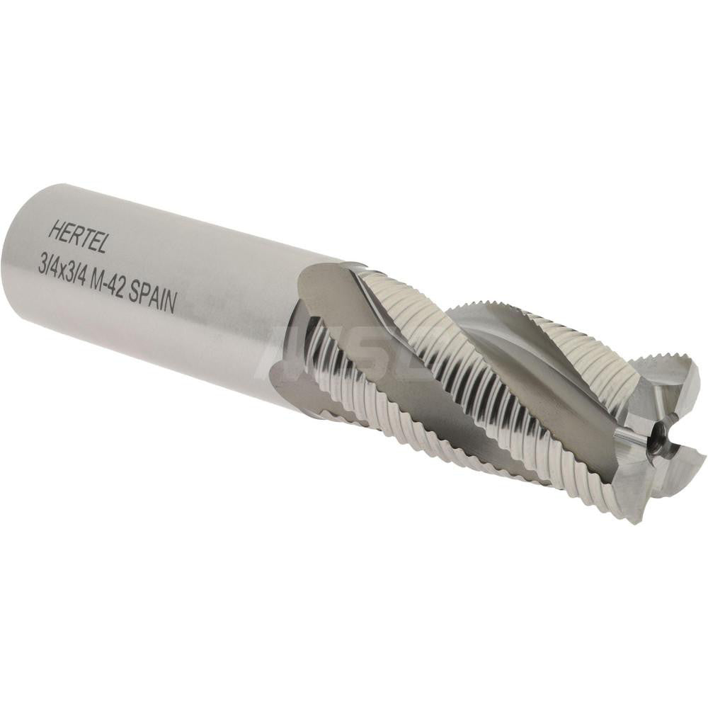 Hertel 06822324 Roughing End Mill 3/4" Dia, 4 Flute, Single End, Cobalt