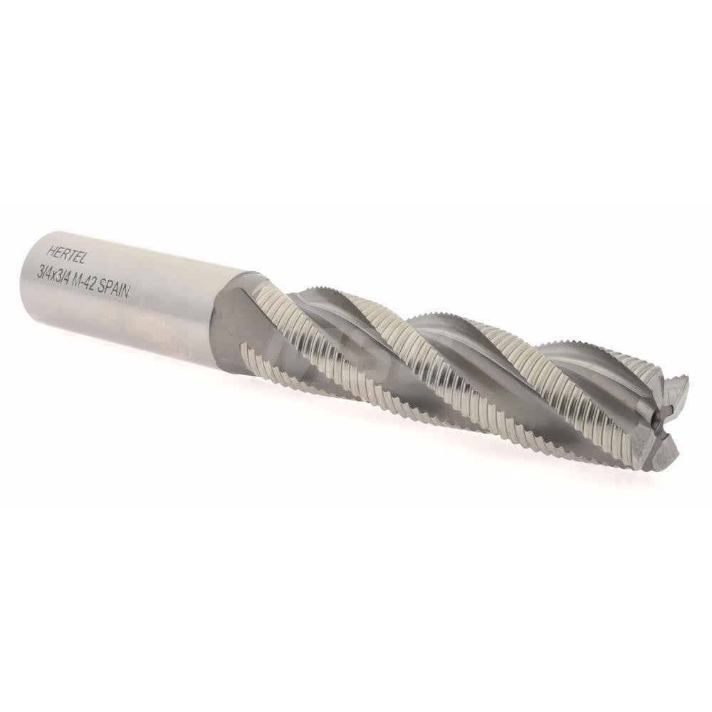Hertel 06822332 Roughing End Mill 3/4" Dia, 4 Flute, Single End, Cobalt