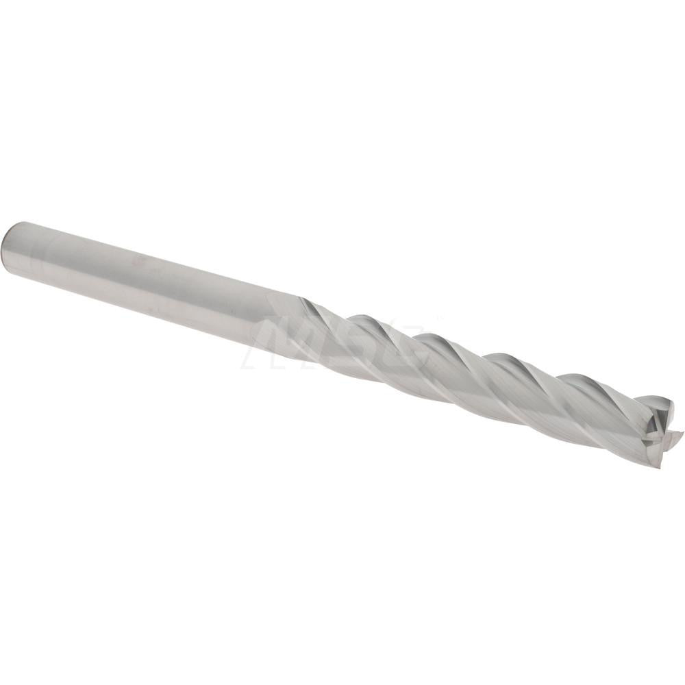Hertel 06822415 Square End Mill 7/16" Dia, 3" LOC, 4 Flute, Solid Carbide