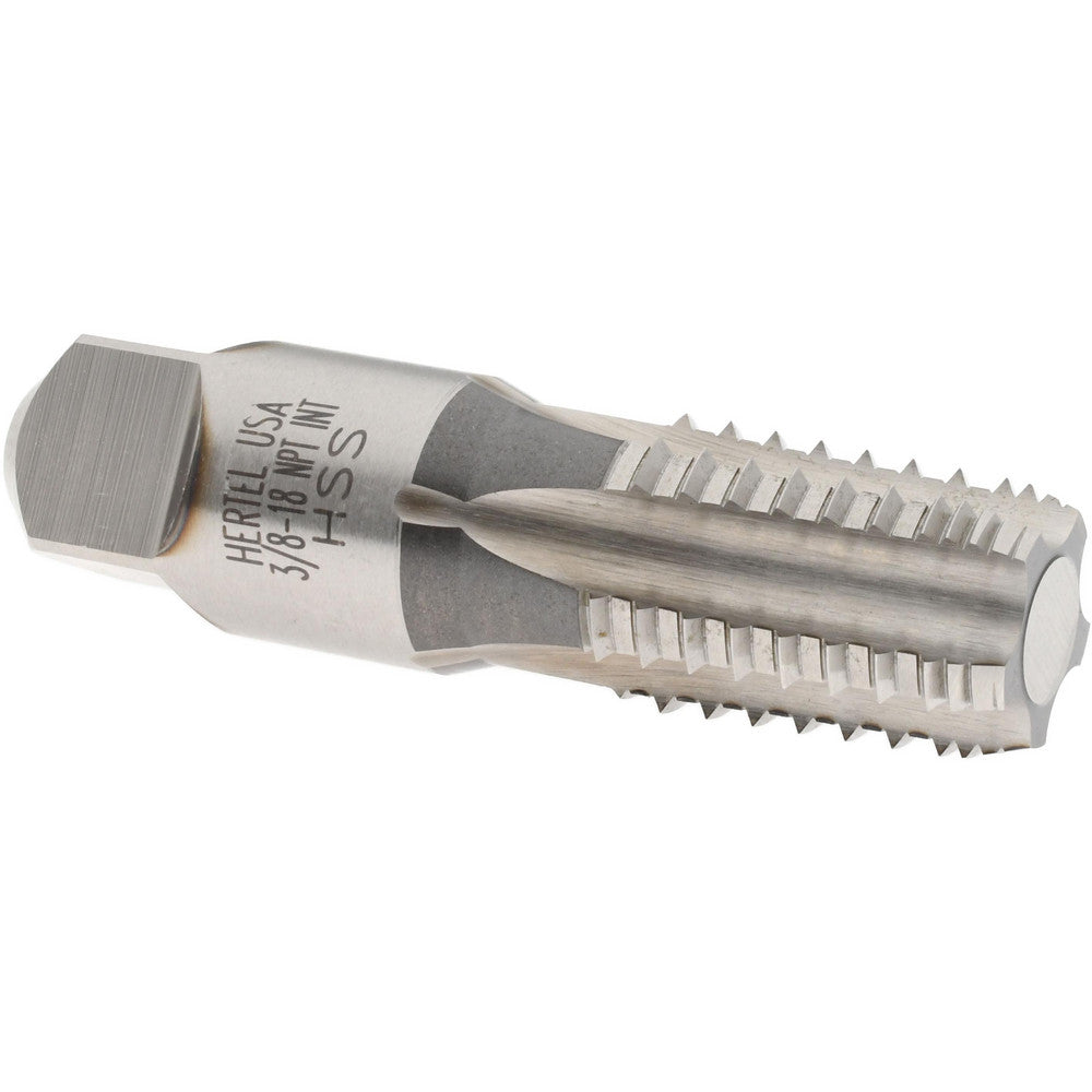 Hertel G127437-S 3/8-18 NPT, 5 Flutes, Bright Finish, High Speed Steel, Interrupted Thread Pipe Tap