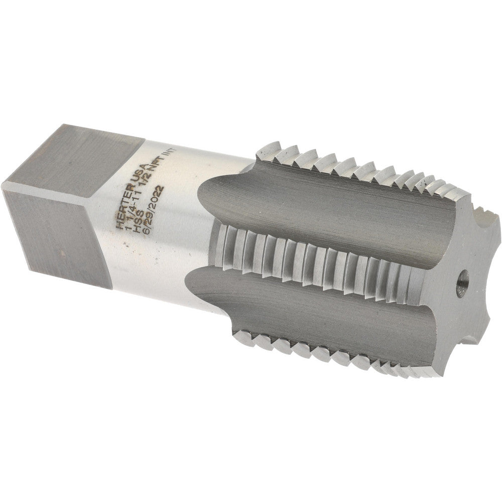 Hertel R127905-S 1-1/4 - 11-1/2 NPT, 5 Flutes, Bright Finish, High Speed Steel, Interrupted Thread Pipe Tap