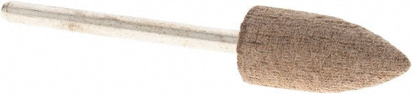 Grier Abrasives B52-X-19412 Mounted Point 3/4" Thick, 1/8" Shank Dia, B52, 120 Grit, Fine