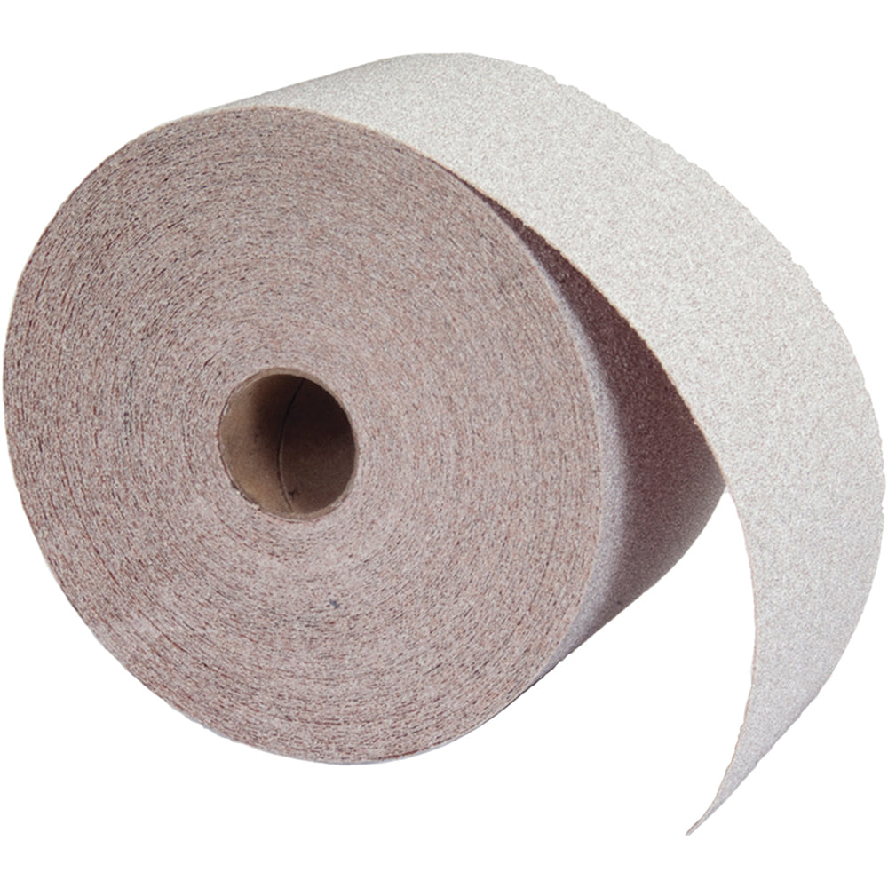 Norton 66261131687 Adhesive Back Sanding Sheet Aluminum Oxide, 180 Grit, 2-3/4" Wide, 45 yd Long