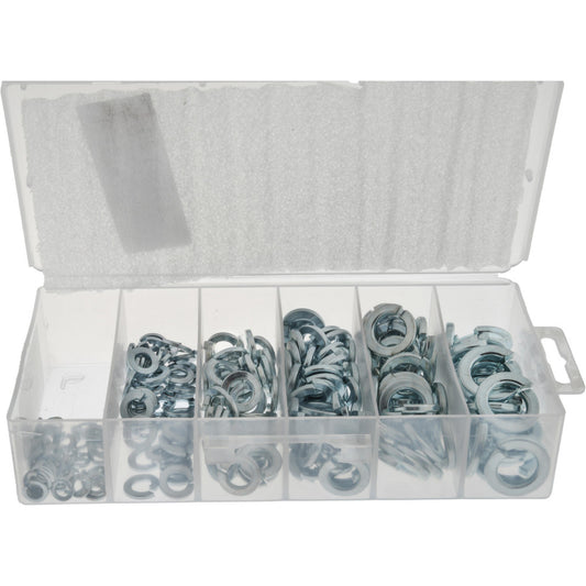 Value Collection 06878151 235 Piece, 3/16 to 1/2" Screw, Steel Lock Washer Assortment