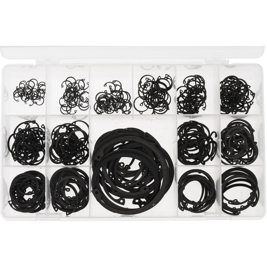 NOVA FASTENERS CO.INC. NFC-KIT253 337 Piece, 3/8 to 3", SpRing Assortment Steel, Snap Internal Retaining Ring Assortment